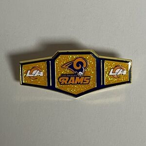 Los Angeles LA Rams Championship Belt Hat Pin Hats Bag Football Fitted New Era